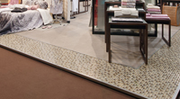 Vorgefertigte Mosaiktafeln für Messestand Firma Möve zur Textilmesse 2012 in Paris hergestellt in Zusammenarbeit mit Werkstätte Berndt GmbH